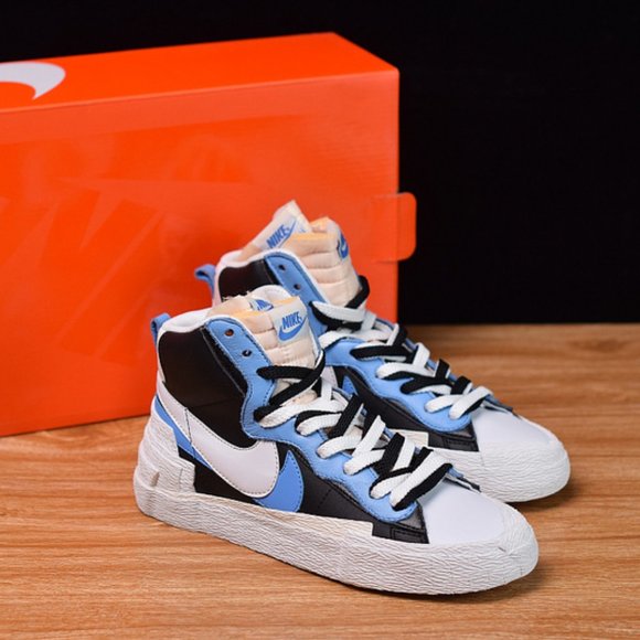 sacai x blazer mid black blue